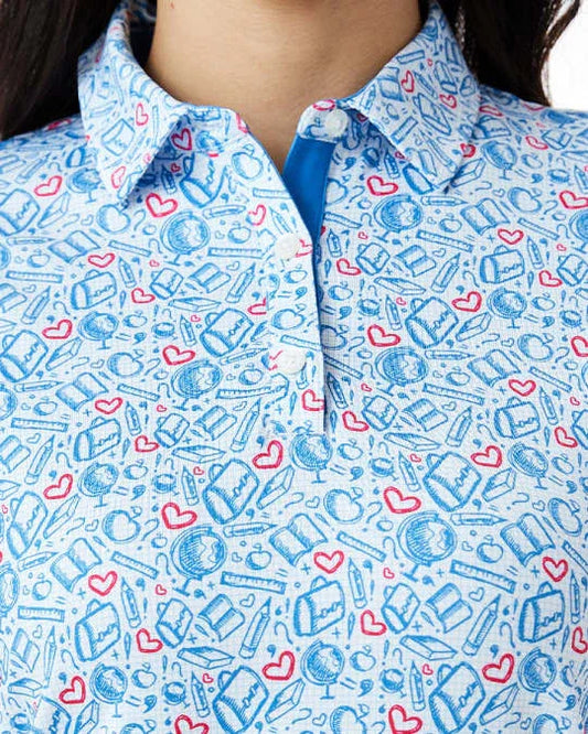 Bulk Custom High Quality Custom logo Quick Dry Moisture Wicking Golf Button Down Female Tee Shirts and Polo Shirts for Women with Logo Embroidery - Manufacturer Qiandao