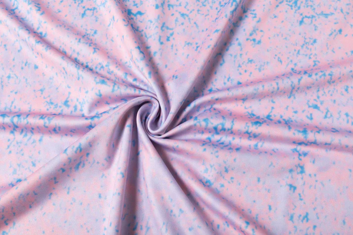 Pink Blue Splatter Polo Shirt - Antimicrobial Quick Dry Slim Fit