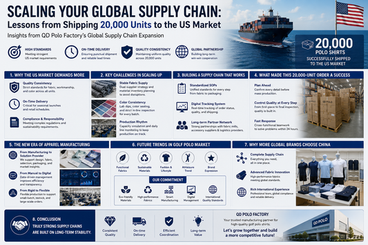 Scaling Your Global Supply Chain: Lessons from Shipping 20,000 Units to the US Market Insights from QD(Qiandao) Polo Factory’s Global Supply Chain Expansion