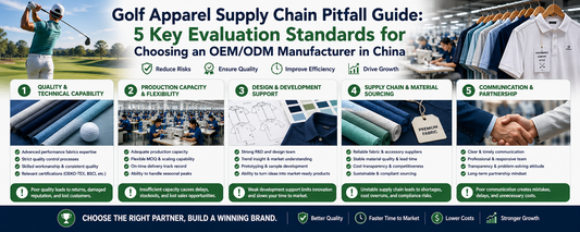Golf Apparel Supply Chain Pitfall Guide: 5 Key Evaluation Standards for Choosing an OEM/ODM Manufacturer in China