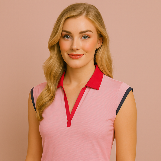 Customize new summer knitted casual custom solid-color performance sleeveless women's golf design Polo shirts