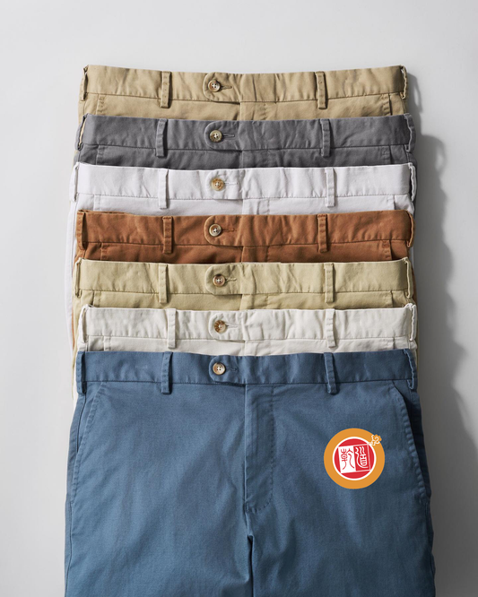Men's denim fabric pants are made of 100% pure cotton. They are men's high-quality, tight-fitting, body-hugging, plus-size straight-leg denim pants