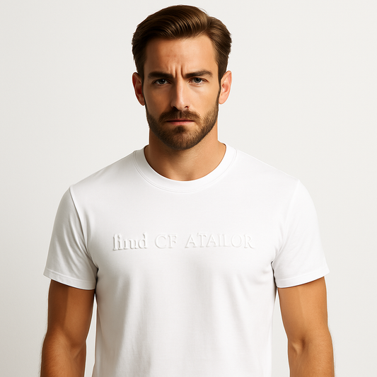 Custom Men Summer Casual Plain Short Sleeved Em Print T-shirt