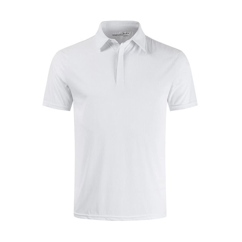Custom Logo Men's Quick Dry Short Sleeve Simple Summer Athletic Top Moisture Wicking Men's Golf Work Business Polo Shirt