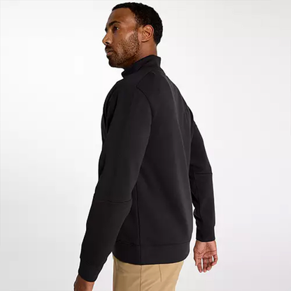 OEM Customize Men Lightweight Polyester Sports Quick Dry Solid Color Plain Long Sleeve Knitted 1/4 Quarter Zip Golf Pullover