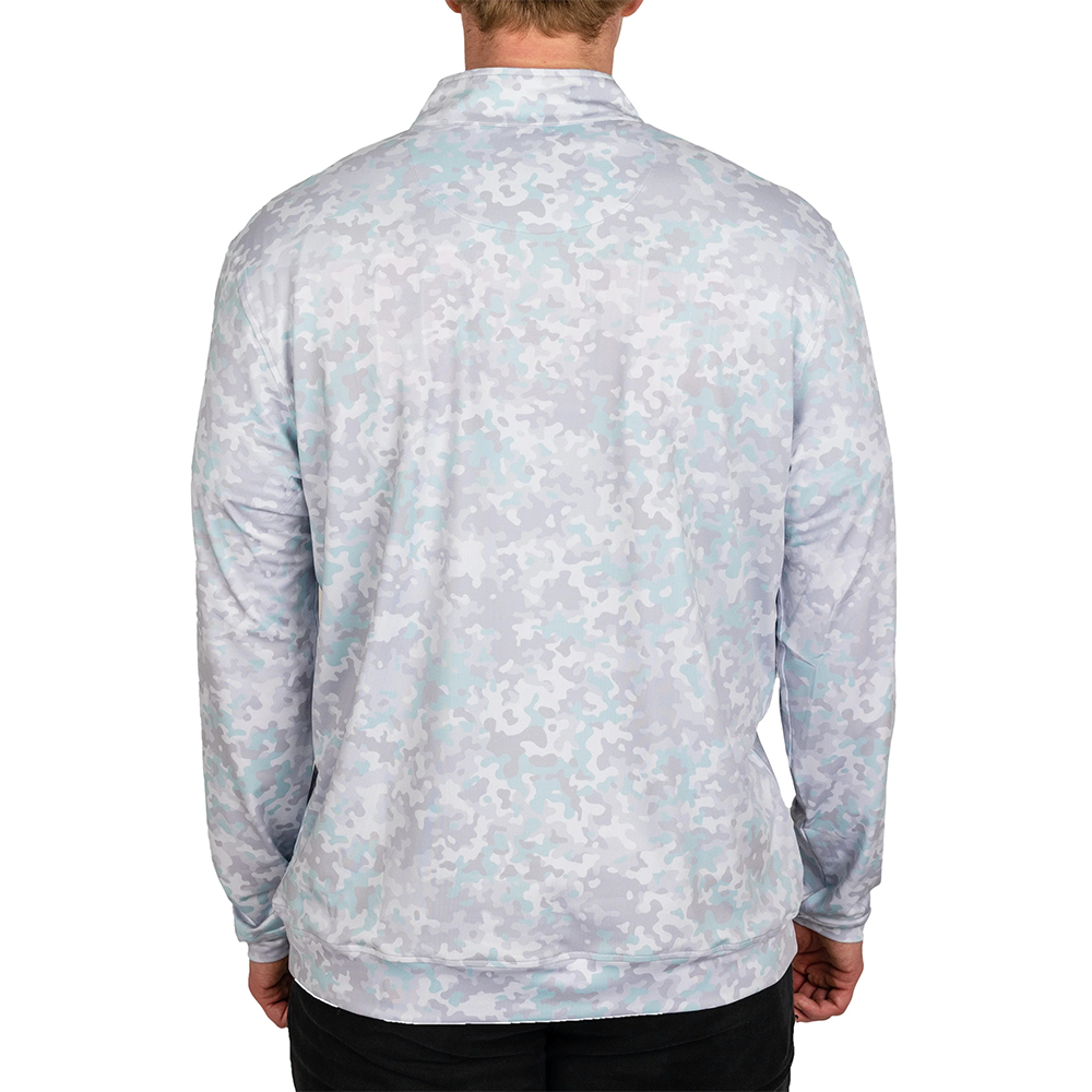 High Quality Men's 1/4 Zip Golf Pullover Custom Logo Long Sleeve Sports Casual Dries Quick Solid Winter Golf Pullover Digital