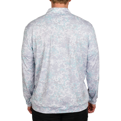 High Quality Men's 1/4 Zip Golf Pullover Custom Logo Long Sleeve Sports Casual Dries Quick Solid Winter Golf Pullover Digital