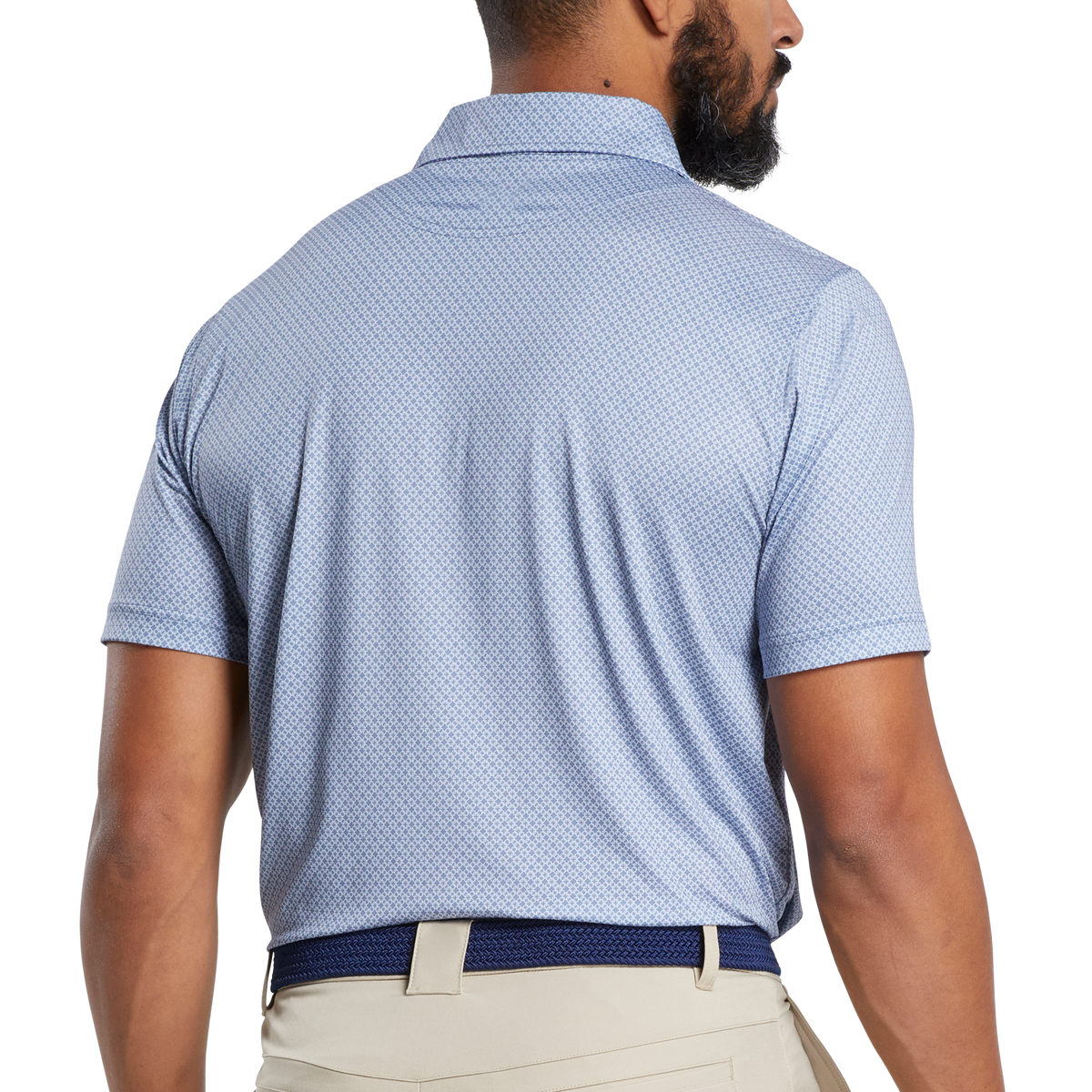 Design Performance 80% Polyester 20% Spandex High Quality White Button Down Short Sleeve for Polo Golf Shirt Sporty Print Style