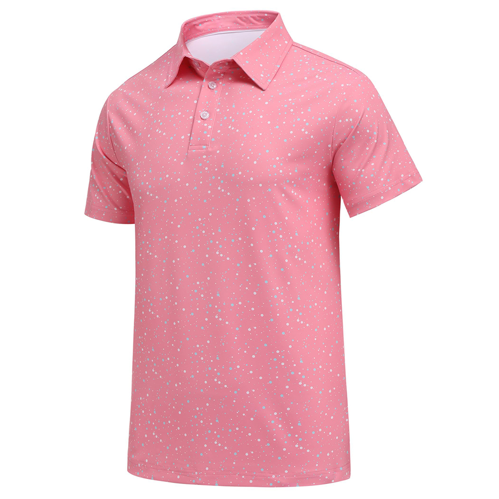 Custom Embroidered logo Performance Vintage Printed Casual Men's Latest Style Short Sleeve Polo Shirts Oem Supplier Golf Wear