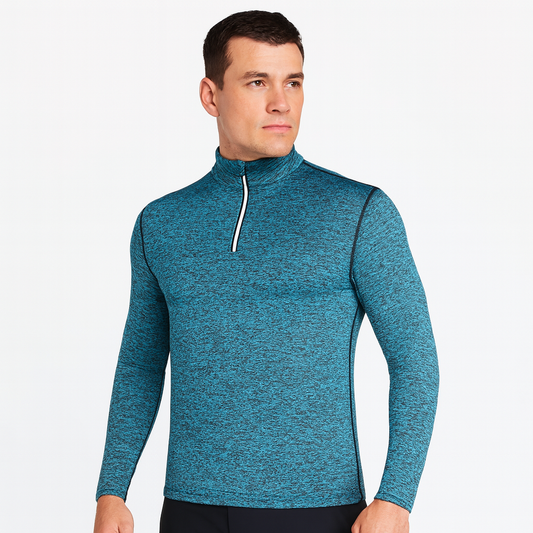 OEM Custom Comfortable Men's Plain Dyed Digital Printing Sport 1/4 Quarter Zip Neck Golf Pullover Sweatshirt