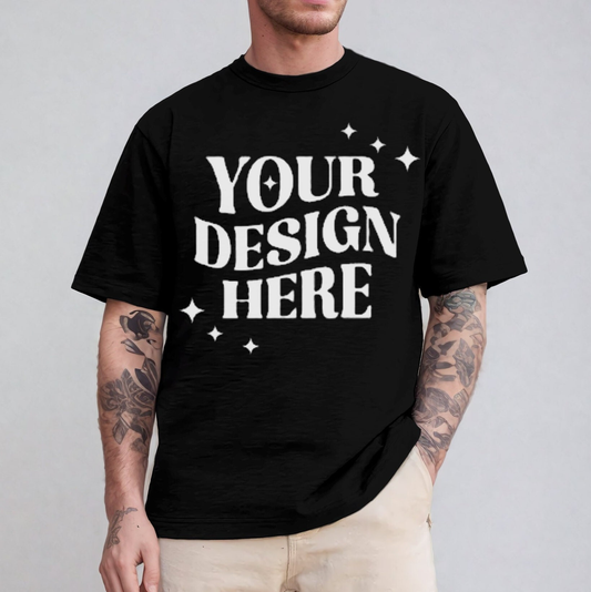 Summer Mens Clothing Breathable Fashion Black Unisex T Shirt Custom Logo Cotton Quick Dry Gym Tee Shirts with logo Customize