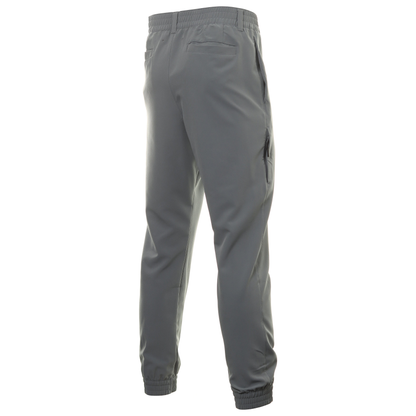 Wholesale men's high-quality branded woven body-shaping solid-color sport golf long pants with side pockets