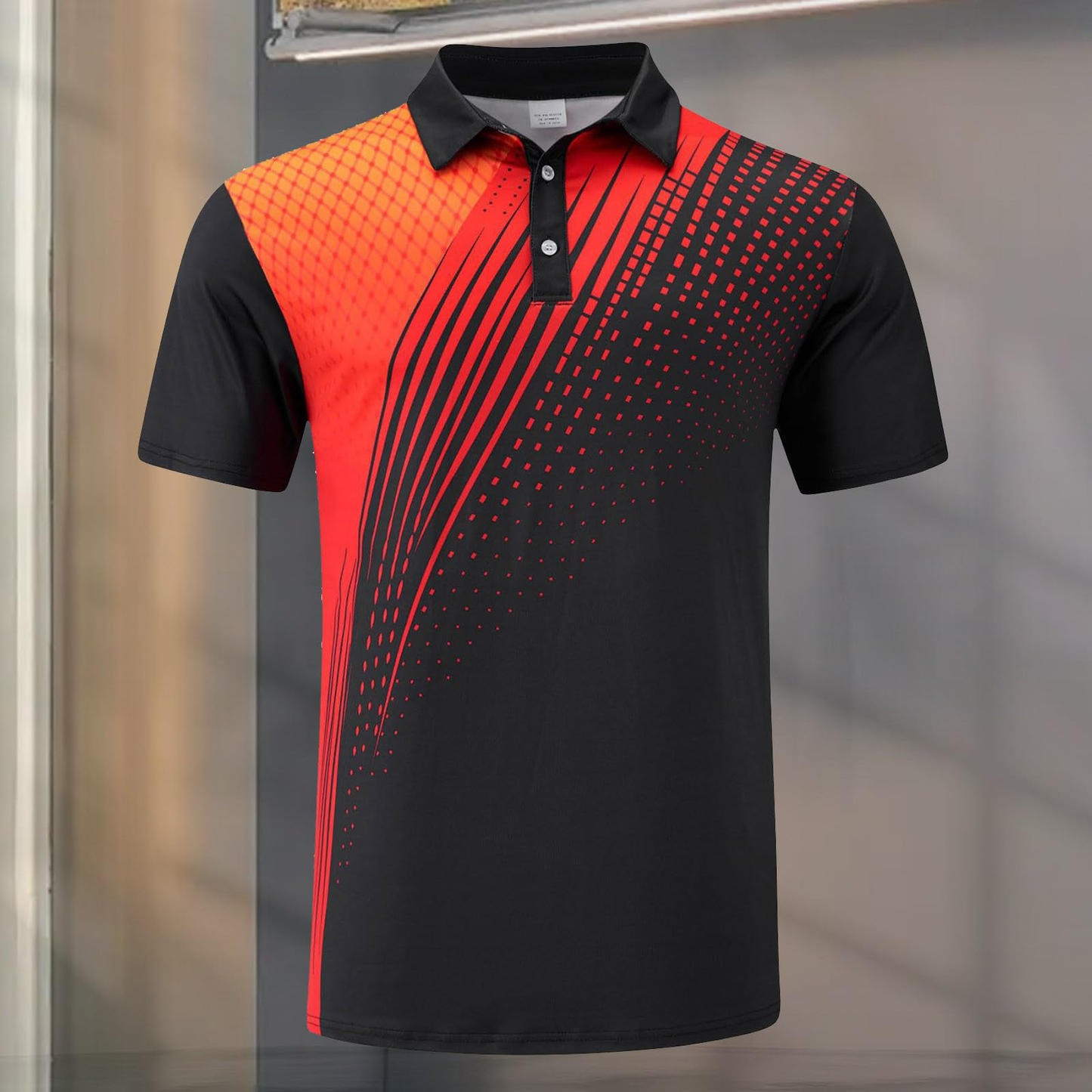 Men's Custom Logo 4-Way Stretch UPF 40 Sun Protection for Polo Shirt Moisture Wicking Polyester Spandex Casual Sport for Print