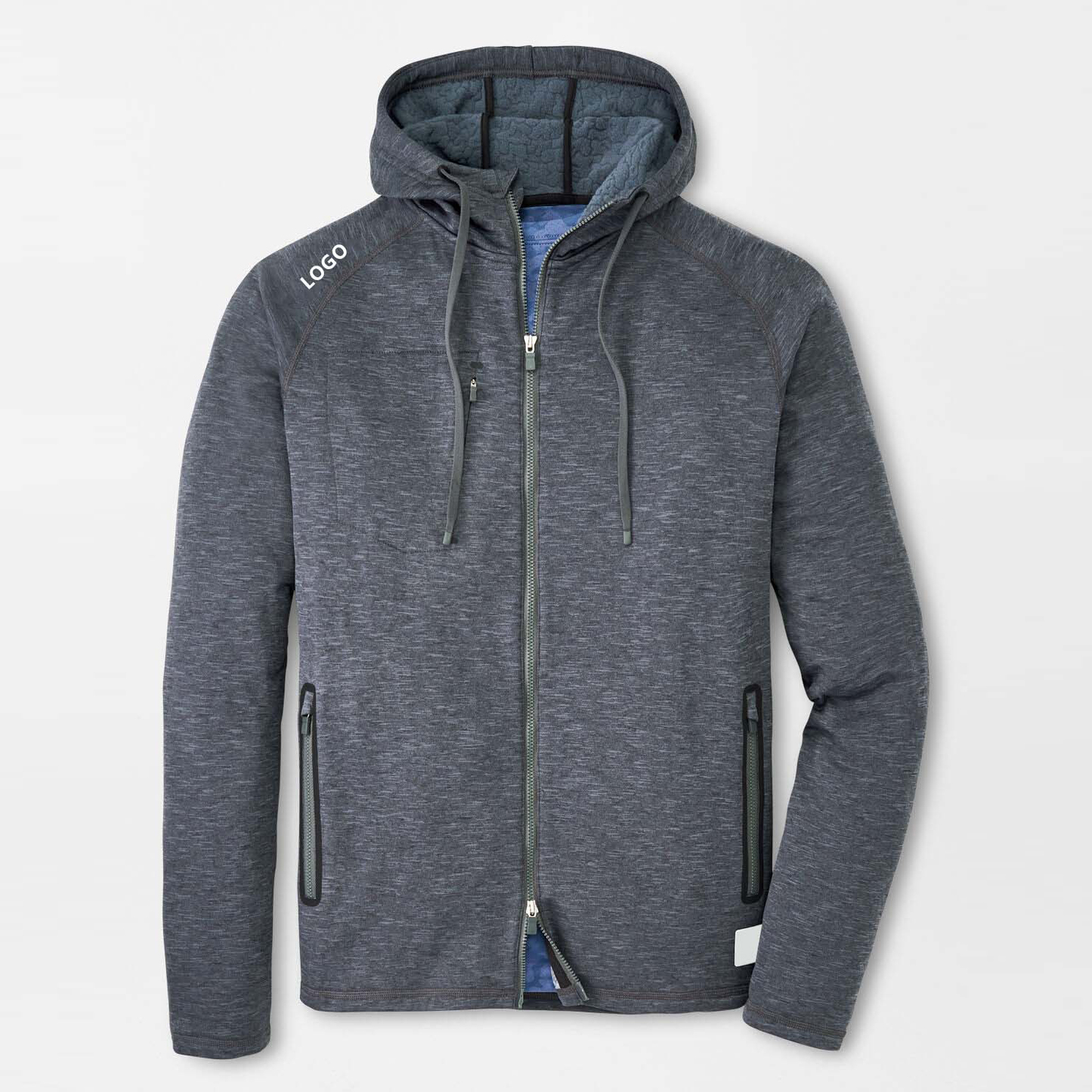 Heavy Weight Custom Embroidery Printing Blank Men's Clothing Golf Boxy Zip up Hoodie Manufacturer
