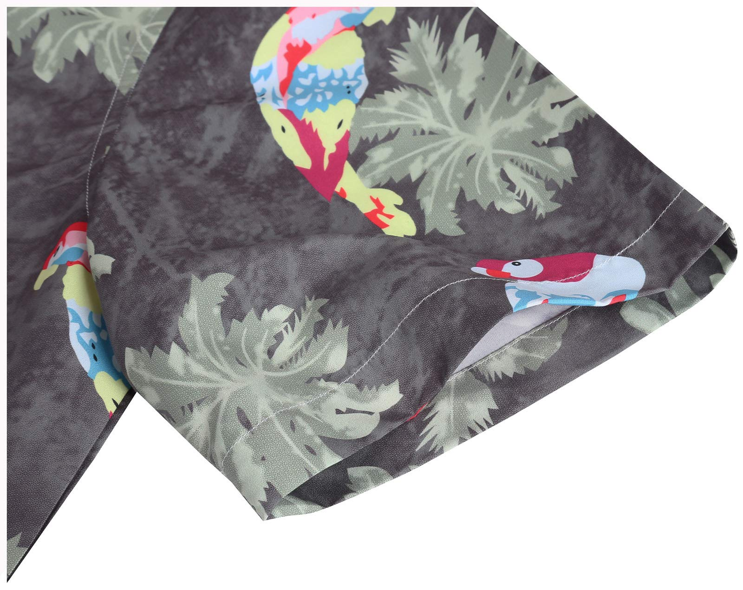High Quality Custom Logo Casual Short Sleeve Hawaiian Print Funky Vacation Oversized Button up Shirt for Men