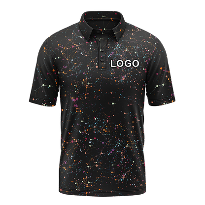 Custom logo Embroidered 92% Polyester 8% Spandex Luxury Performance Golf Tshirts High Quantity Polo Shirt