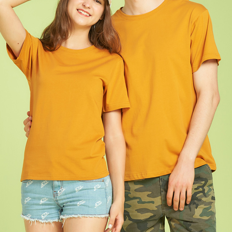 Custom Summer New Cotton Men's Casual T-Shirt Short Sleeve Solid Color Male Oversize Plus Size Tops Tee Shirt