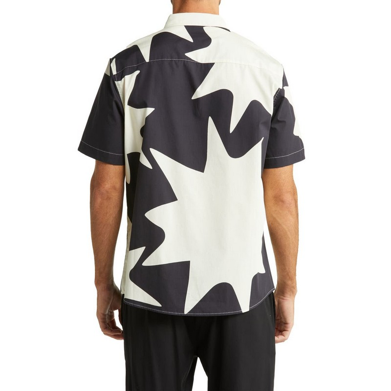 OEM Custom Print Sublimation Hawaii Solid Color Cotton Polyester Short Sleeve Print Hawaiian Shirt Blue
