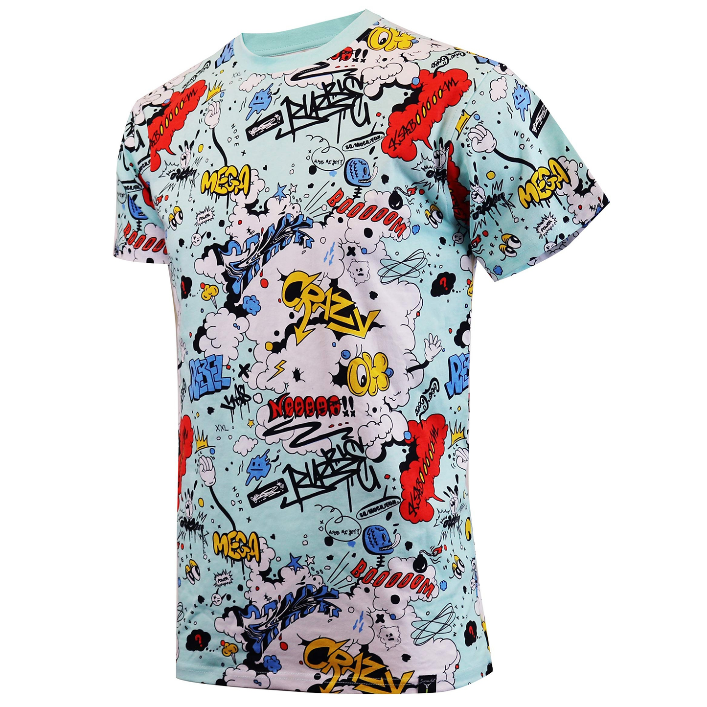 Custom Logo Graphic Print Pattern Full Allover Oversize Street Wear Anime t Shirts for Men