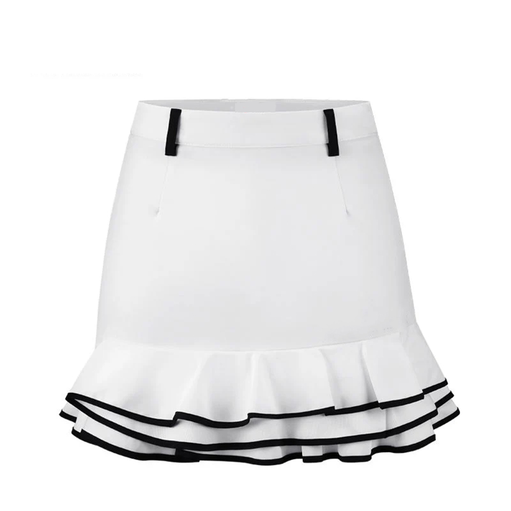 Custom-made high-quality embroidered ladies' fishtail skirts with logo for summer, which are suitable for golf and tennis, breathable and slightly stretchy