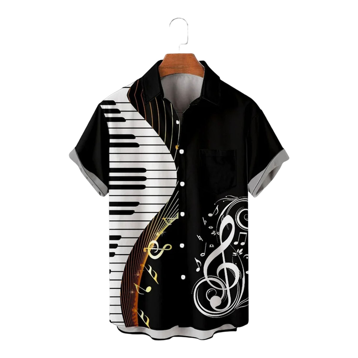 Custom Logo 100% Polyester Digital Printing Casual Short Sleeve Mens Custom Hawaiian Shirts