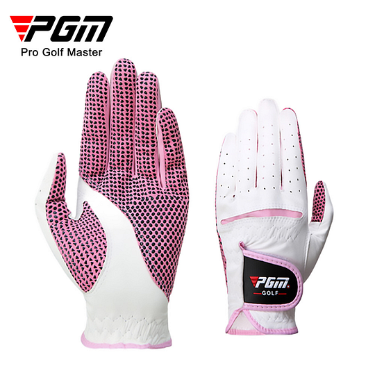 PGM Women's Golf Gloves (White & Light Blue Series)