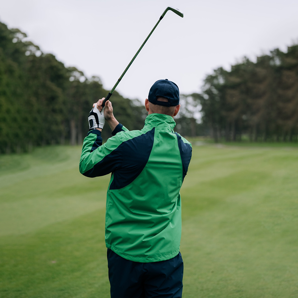 Odm Clothing Manufacturers Custom Coats with logo Patches Golf Unisex Windbreaker Green Lightweight Luxury Jacket Men