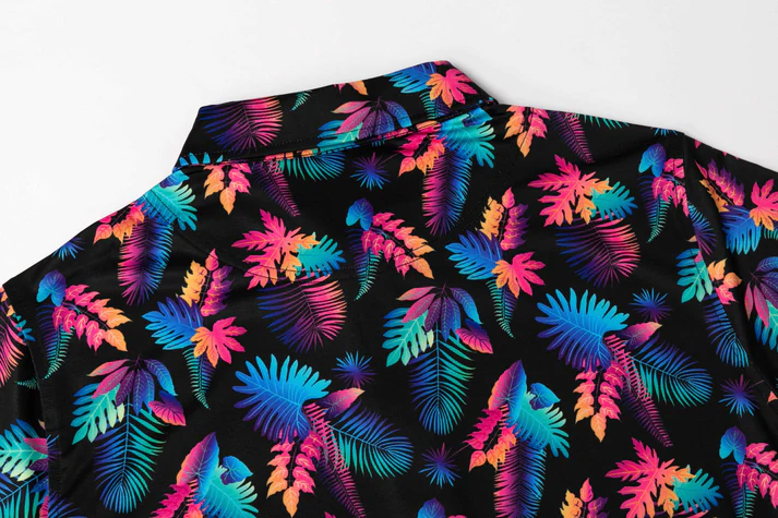 Colorful Tropical Polo Shirt - Antimicrobial Quick Dry Slim Fit