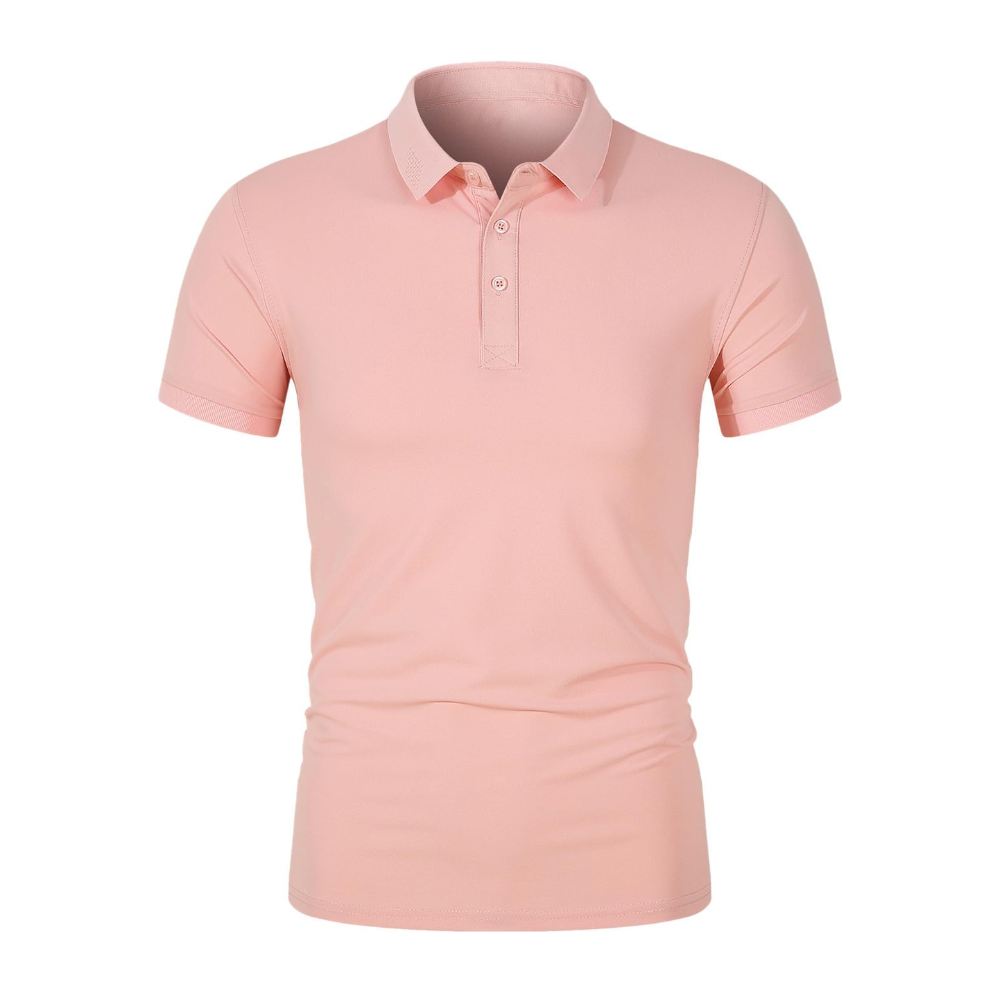 Custom Logo 100 Polyester Moisture Wicking Lightweight Summer Classic Button Down Lapel Short Sleeve Casual Golf Polo Shirt