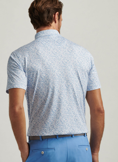 High Quality Performance Mens Short Sleeve Dry Fit 90% Polyester 10% Spandex Golf Polo Shirt Designs Customizable logo