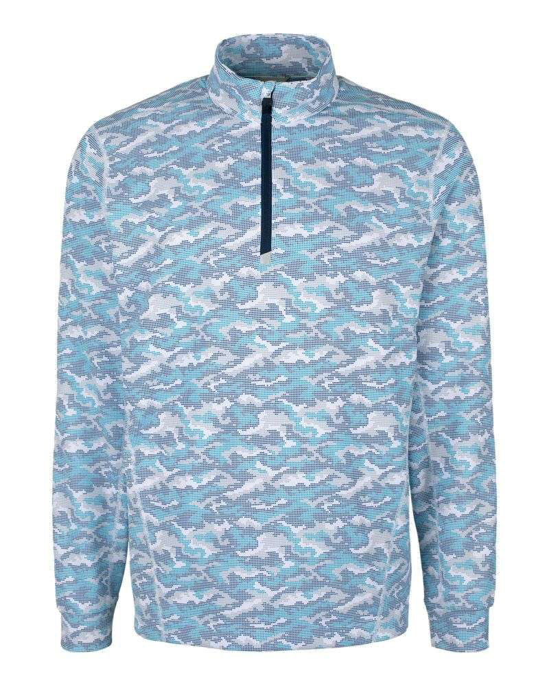 High Quality Men's Golf Jersey with Embroidered Logo Zip Pullover Essential Sweatshirt for Autumn Sublimation Performance