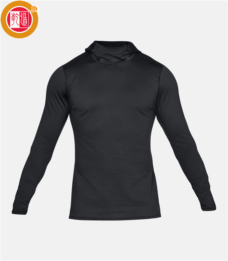 Custom Private Label Zipper Hoody Compression Mens Base Layer With Hood
