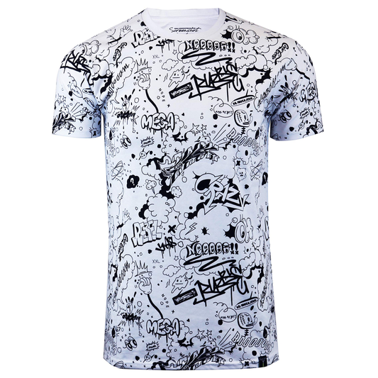 Custom Logo Graphic Print Pattern Full Allover Oversize Street Wear Anime t Shirts for Men
