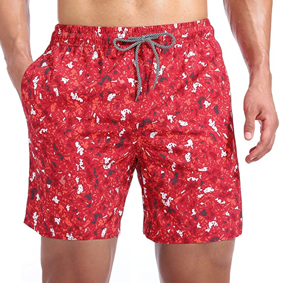 Multifunctional, quick-drying, easy-to-care, high-quality printed, high-performance men's shorts