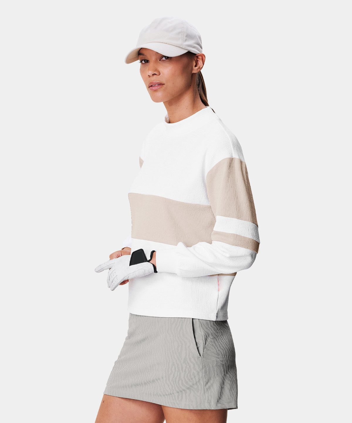 High Quality Custom Women's Golf Design Crewneck Sweatshirt Printed Logo on Front for Autumn