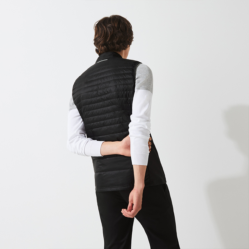 Men's winter sports quilted double-sided vests, with customized colors, outerwear, high-neck sweaters and regular vests