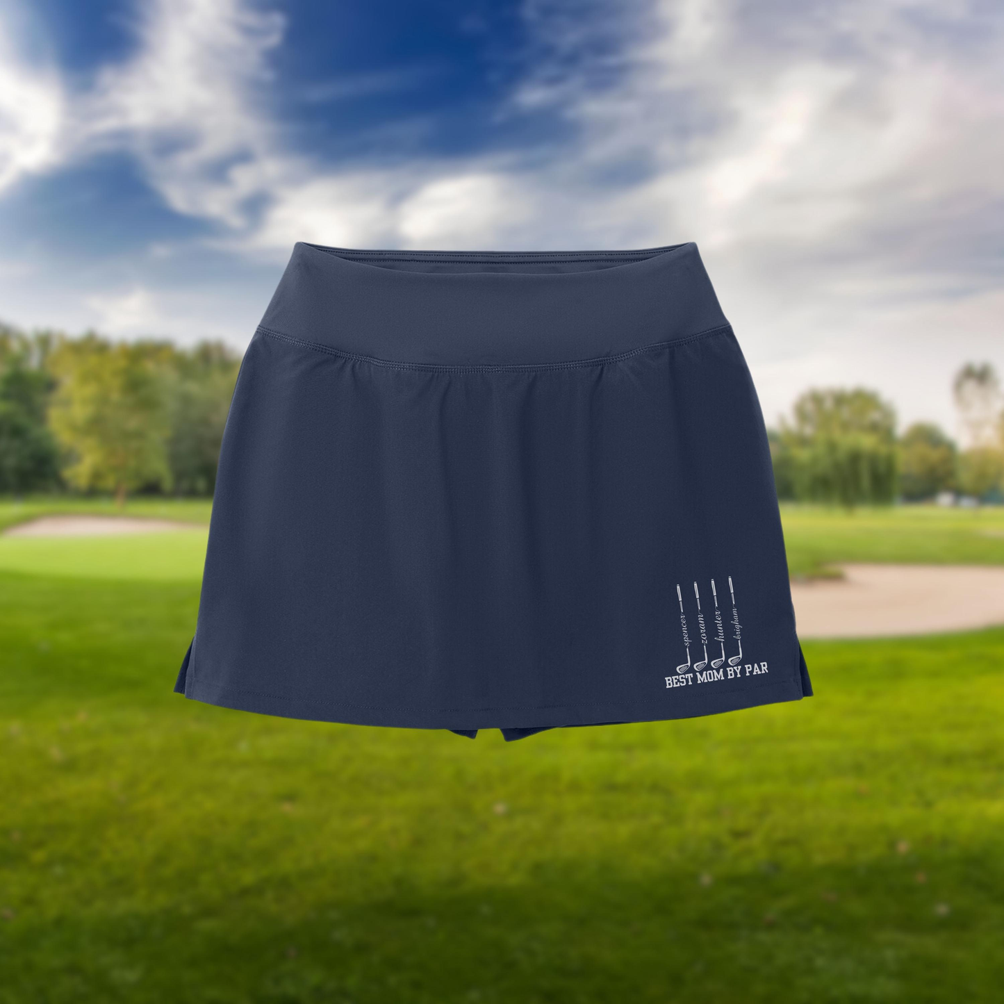 Customized women's sports tennis shorts with ball pockets, fashionable fitness personalized golf skirts, women's skirts