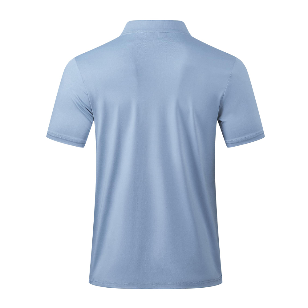 Custom logo Plain Dyed Solid 100 Polyester Quick-dry Slim Fit Moisture Wicking Short Sleeve Blade Collar Golf Polo Shirts