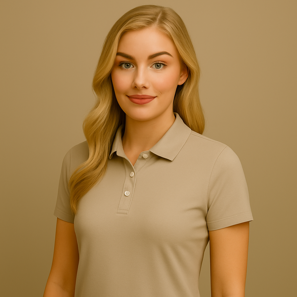 Women's casual short-sleeved high-performance polo shirts, quick-drying and wrinkle-resistant, with solid colors and patterns, made of polyester, featuring a washing process and customized logos, suitable for summer