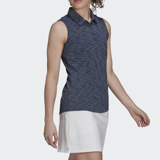Custom logo High Quality Polyester Spandex Quick Dry Slim Fit Sleeveless Lady Female Polo t Shirts for Golf Wear
