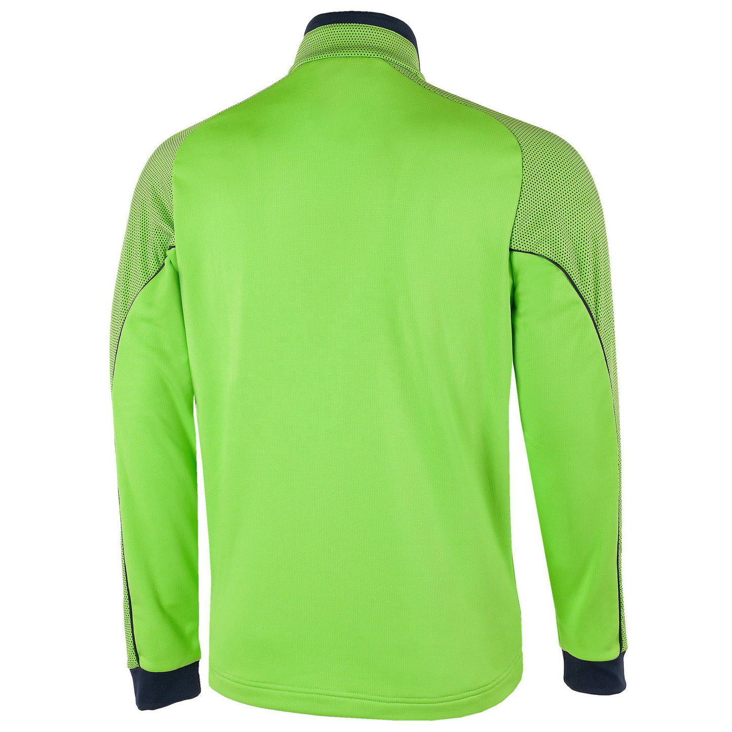 OEM Men's Performance Golf Sweatshirts Quick Dry Active Long Sleeve 1/4 Quarter Zip Pullover Green Printed Pattern for Autumn