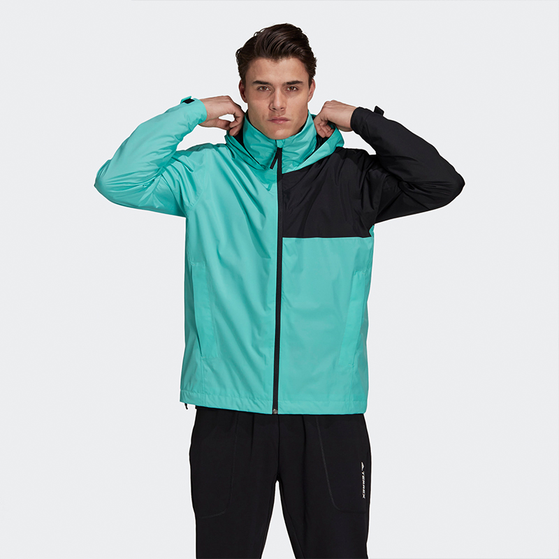 OEM Fashion Design Sublimation Casual Wear Men Zip up Windbreaker Hoodie Jacket With Your Private Label