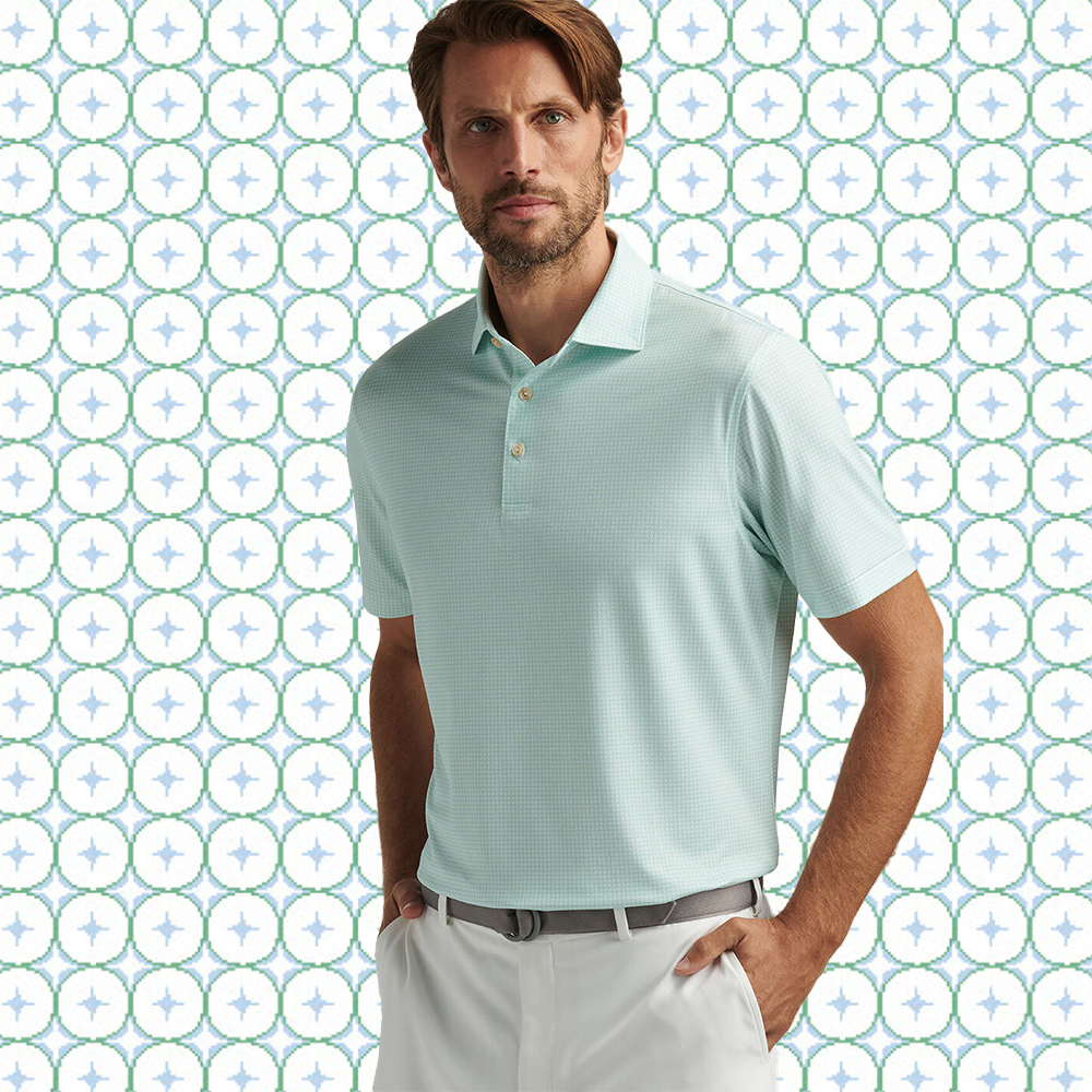 Custom Logos Casual Loose Fit Regular Anti-shrink Print Vintage Knitted Hiking Golf Polo Shirt