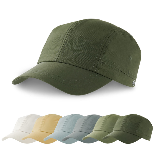 Blank custom logo waterproof running hats for men, golf hats, high-performance sports laser-cut and perforated trucker baseball caps