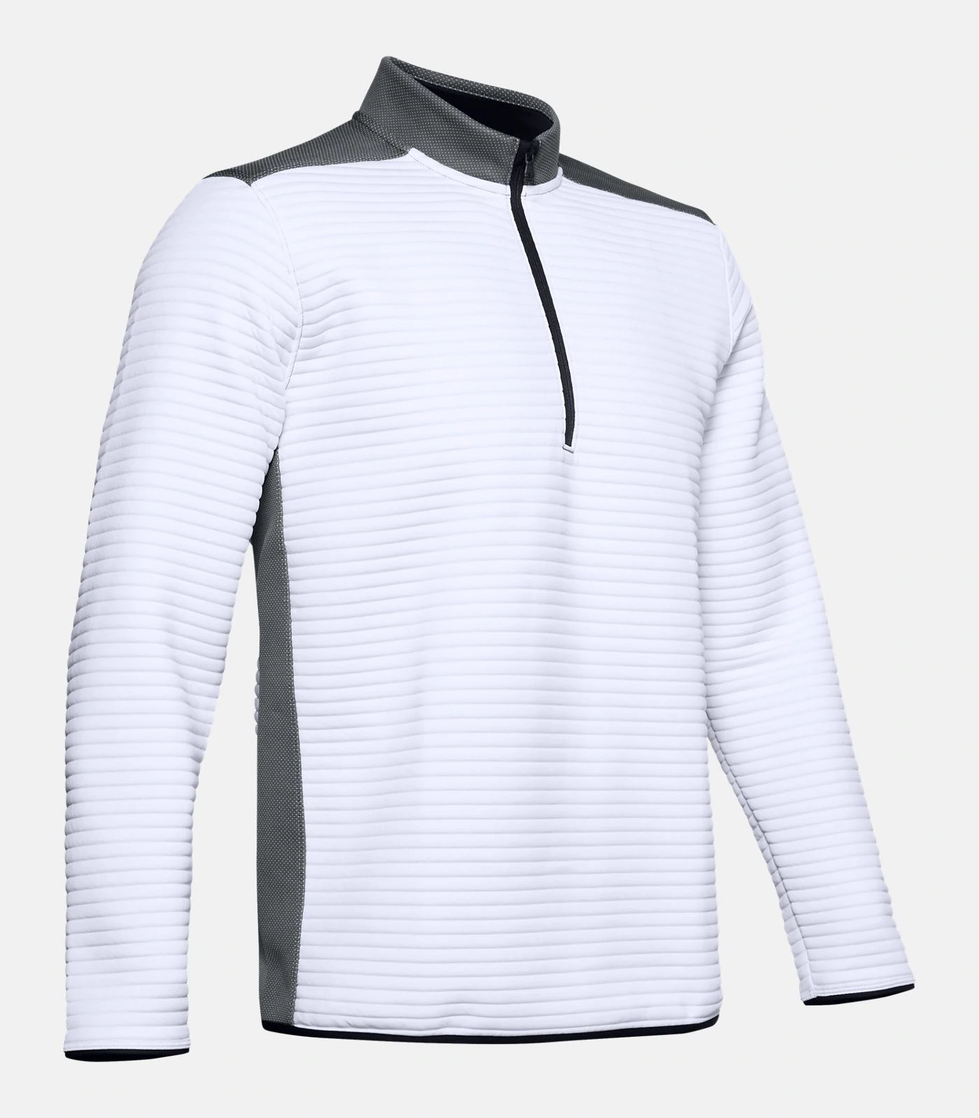 Custom Men's Winter Golf Sport Pullover Sweatshirt Half Zip Stand Collar 3D Printed Oversized Polyester/Cotton Two-Tone Design