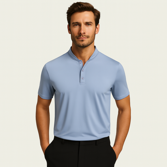 Custom logo Plain Dyed Solid 100 Polyester Quick-dry Slim Fit Moisture Wicking Short Sleeve Blade Collar Golf Polo Shirts