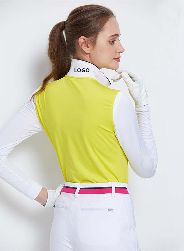 High Quality Custom logo Printing Sport Ladies Polo Golf Long Sleeve T-shirt for Women