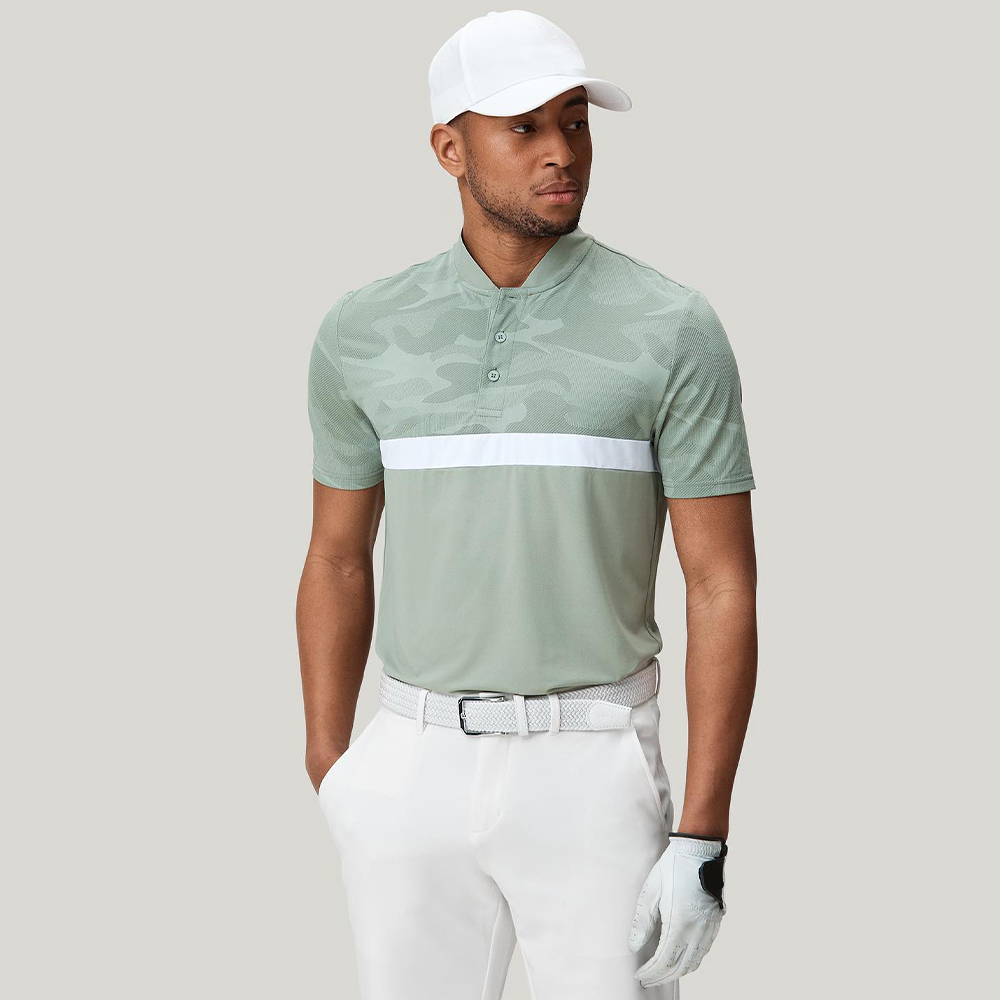 Custom logo Embroidered Spandex Cotton Luxury Performance High Quantity Golf Polo Shirt Button Printed Male Clothes