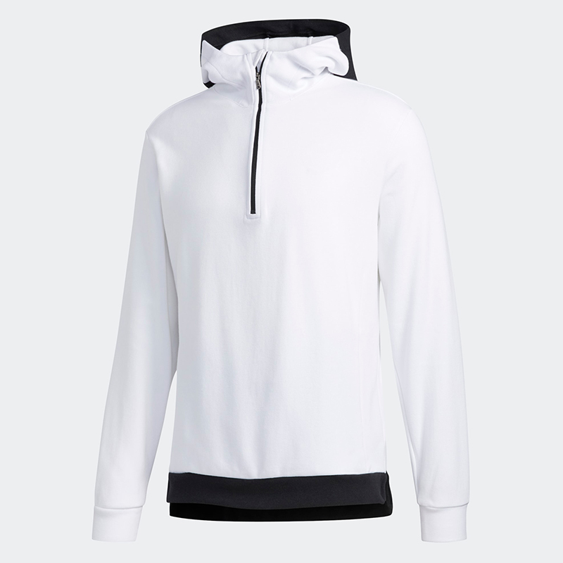 Custom Mens Pullover Light Weight Stretch Moisture Wicking 300 Gsm Sweatshirts Golf Quarter Zip Pullover Hoodies