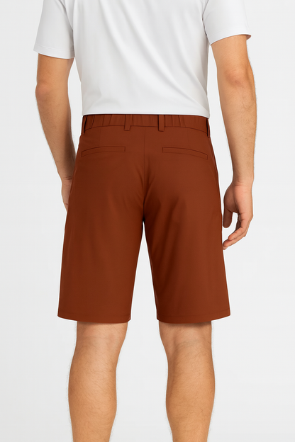 Vintage Brown - Red Casual Shorts